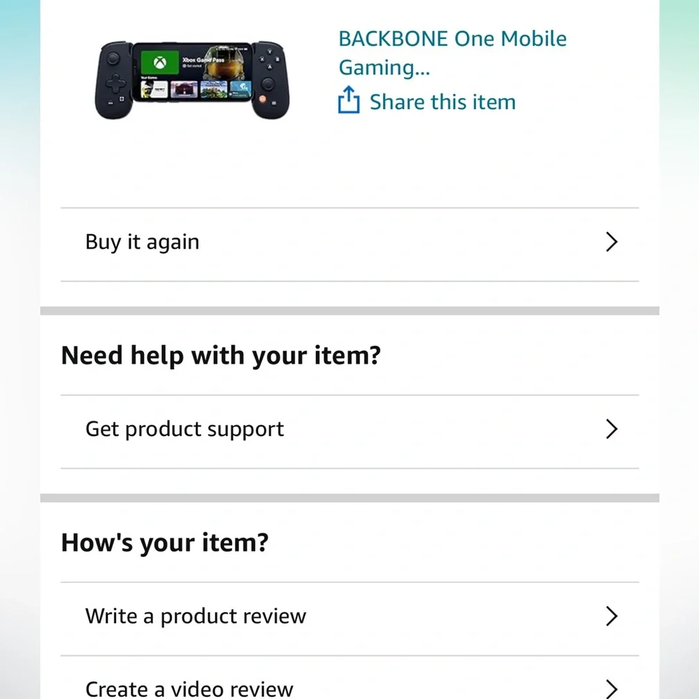 *USED* BACKBONE One Mobile Gaming Controller for iPhone (Lightning) + CASE